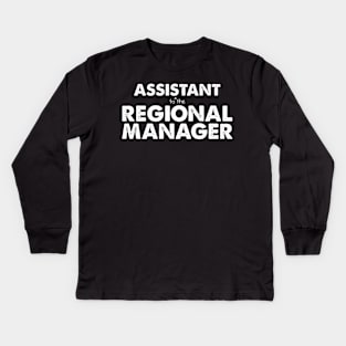 Assistant (to the) Regional Manager Kids Long Sleeve T-Shirt